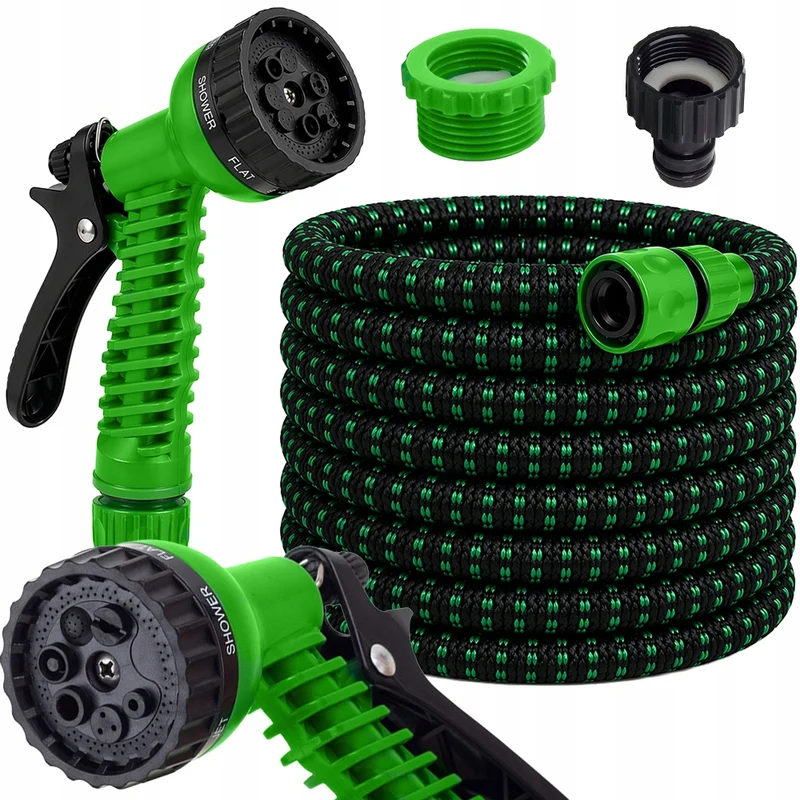 Flexibele Tuinslang 22,5 Meter – Uitschuifbare Tuinslang Met Sproeipistool – Tuinslang Met Kraanadapter – Waterslang Voor Tuin, Terras en Auto