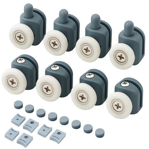 Douchecabine Wielen Set 8 Stuks – Universele Douchedeur Rollen – Complete Vervangingsset Voor Douchecabine