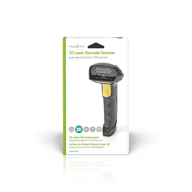 Barcodescanner Laser - Bedraad - 1D Lineair