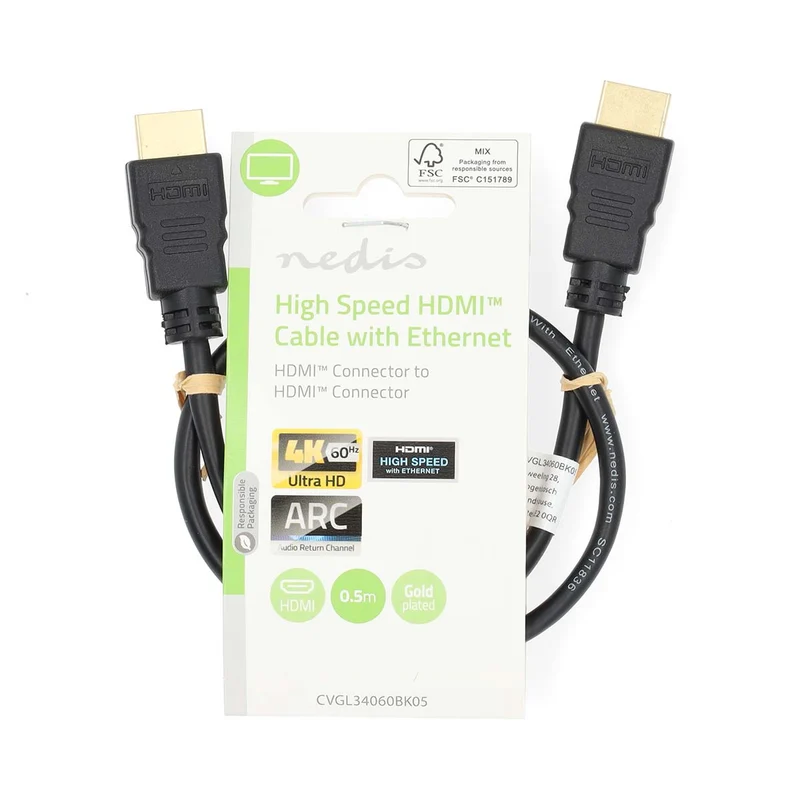 High Speed HDMI™-Kabel met Ethernet HDMI™ Connector - HDMI™ Connector - 4K@60Hz