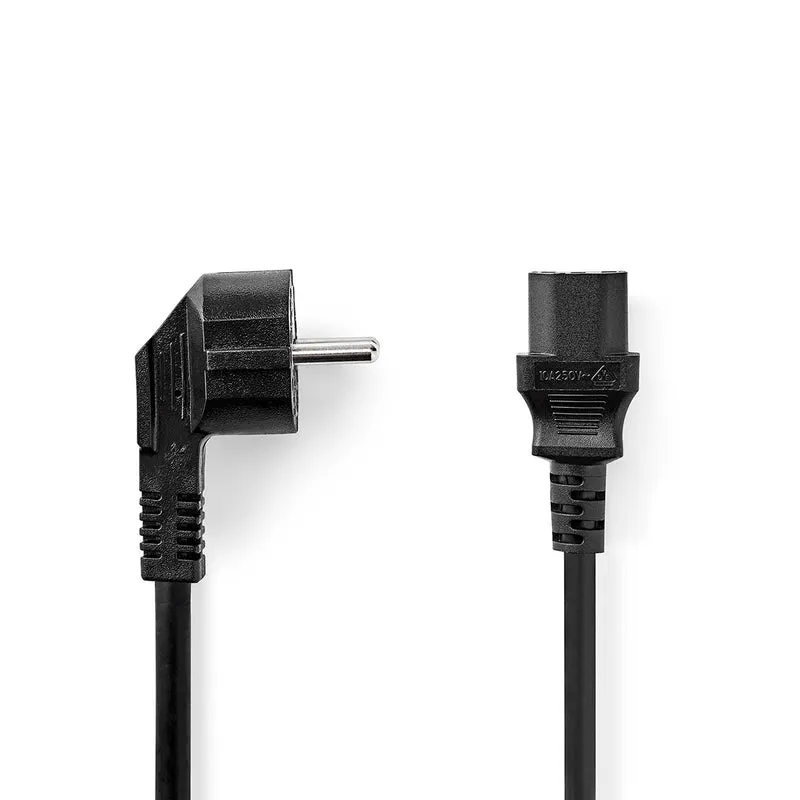 Stroomkabel Type F (CEE 7/7) Male - IEC-320-C13 - Recht