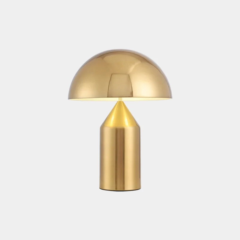 Metalen Paddenstoel Tafellamp 3 Lichtkleuren LED Schakelaar Minimalistisch Modern Leeslamp Woonkamer | Sansoti
