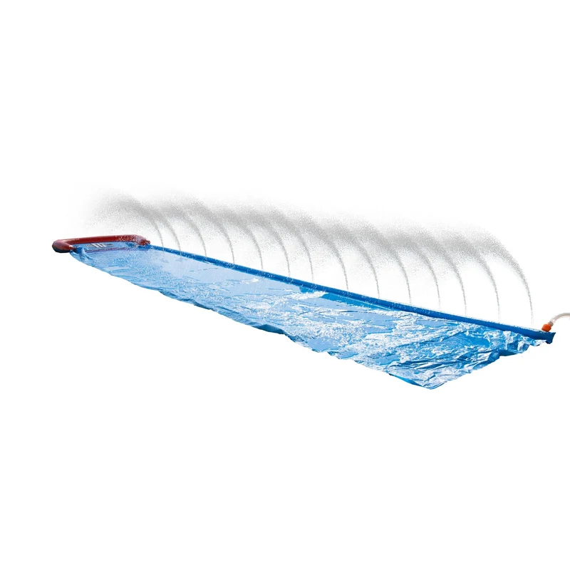 SunClub Waterglijbaan 488 cm – Water Slide Met Sproeiers – Tuinslang Aansluiting – Voor Kinderen 5-14 Jaar