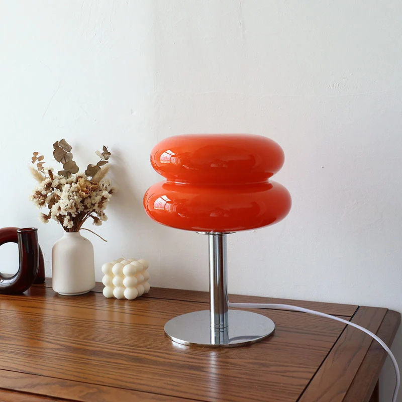 Tafellamp Glazen Ei Italiaans Designer Design LED Dimbaar Slaapkamer Woonkamer Studeerkamer Sfeerverlichting Draaiknop IJzer Glas