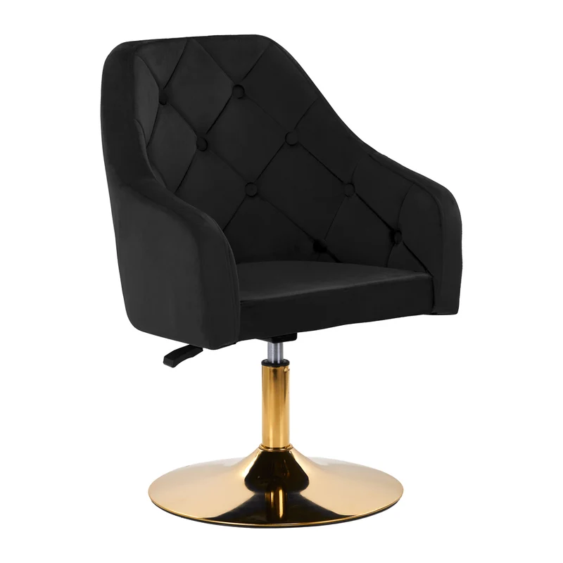 4RICO Draaistoel QSBL14G Ergonomische Fluwelen Bekleding Voor Professionele Nagelstudio En Beauty Salons