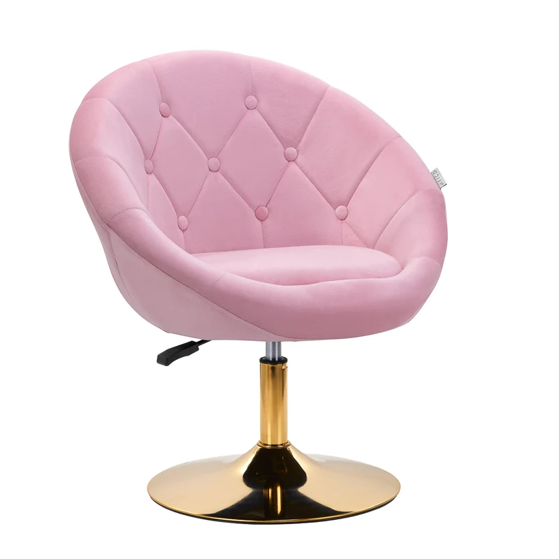 4RICO Manicure Draaistoel Roze Verstelbaar Voor Nagelstylisten