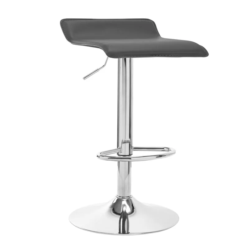 4RICO Barstoel QS B08 Grijs Verstelbare Zitting Met Pneumatische Hoogte 360 Graden Draaibaar