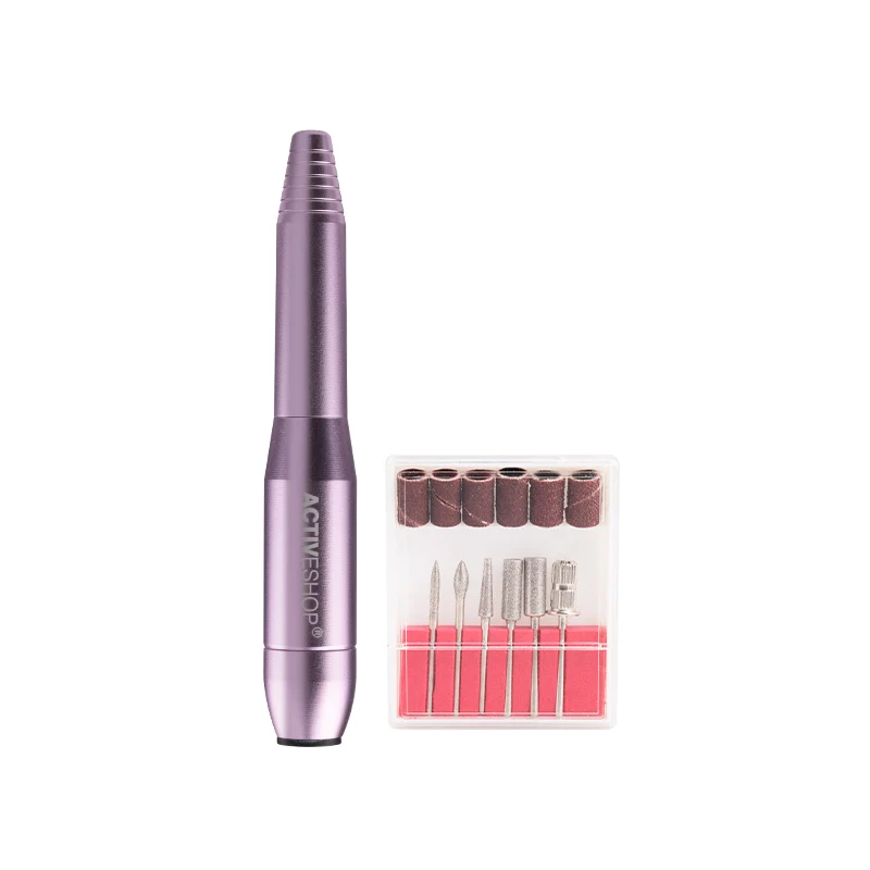 Mini Pro203 Nagelfrees – 20.000 RPM – Roze – Elektrische Nail Drill – Met Bits Set – Manicure