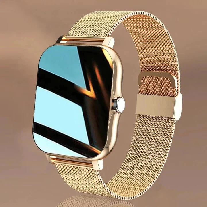 Dames Smartwatch Metalen Band Hartslagmeter Stappenteller Slaapanalyse Bloeddrukmeting Fitness Tracker | Sansoti