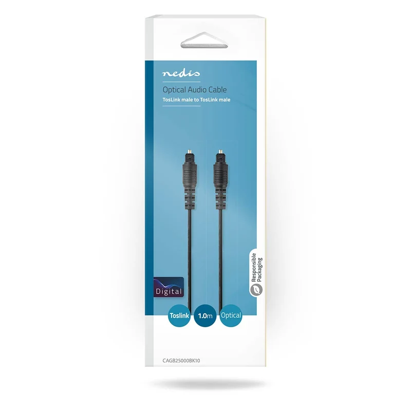 Optische Audiokabel TosLink Male - TosLink Male - Rond