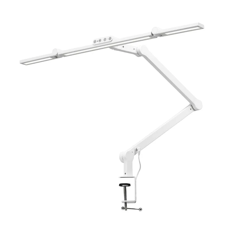 Glow LED Manicurelamp L03 Wit – Professionele Behandellamp voor Werkblad & Bureau met Touchbediening, Dimbaar Licht en Schaduwloze Verlichting