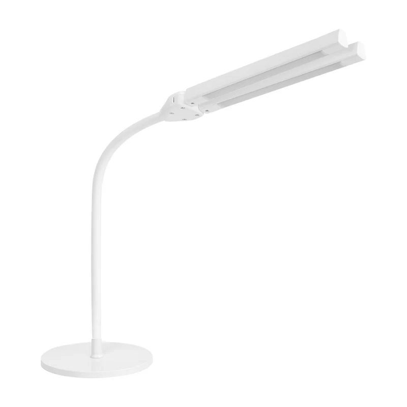 Glow LED Bureaulamp 6020 – Professionele Manicure- en Werktafel Lamp met DUAL-Kop, Touchbediening & Dimbare Intensiteit