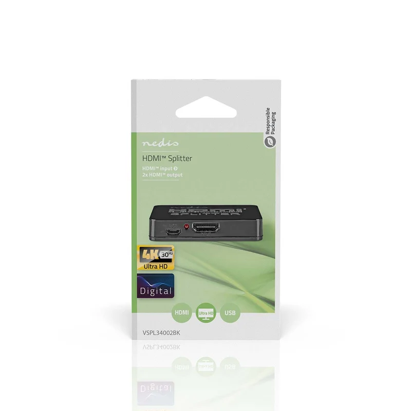HDMI™-Splitter 2 poort(en) - 2x HDMI™ Output - 4K@30Hz