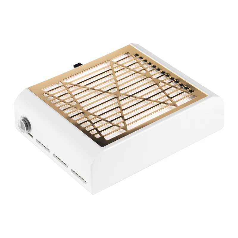 Momo J-23 Gold Nagelafzuiger – Stofafzuiger Manicure – 40W – Filter Systeem – Goud/Wit – Salon