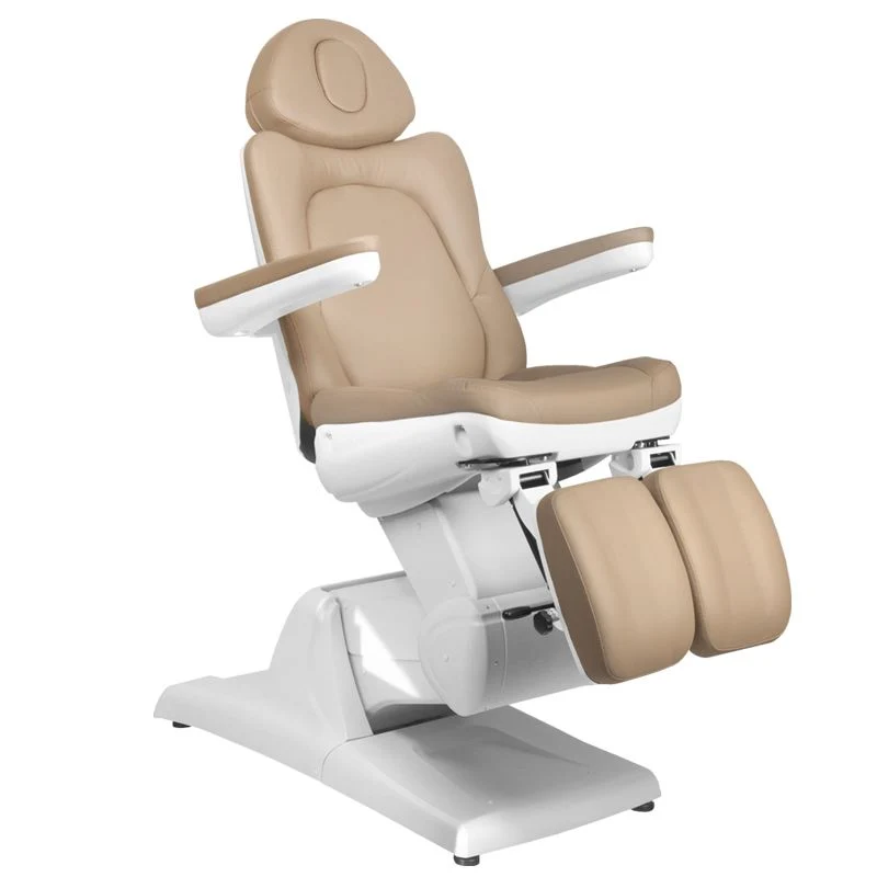 Azzurro 870S Elektrische Pedicurestoel – 3 Motoren – Cappuccino/Beige – Verstelbaar – Luxe Behandelstoel
