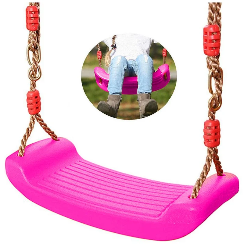 Kinderschommel Buiten 100kg – Verstelbare Touwen – Boom Schommel Kind – Roze