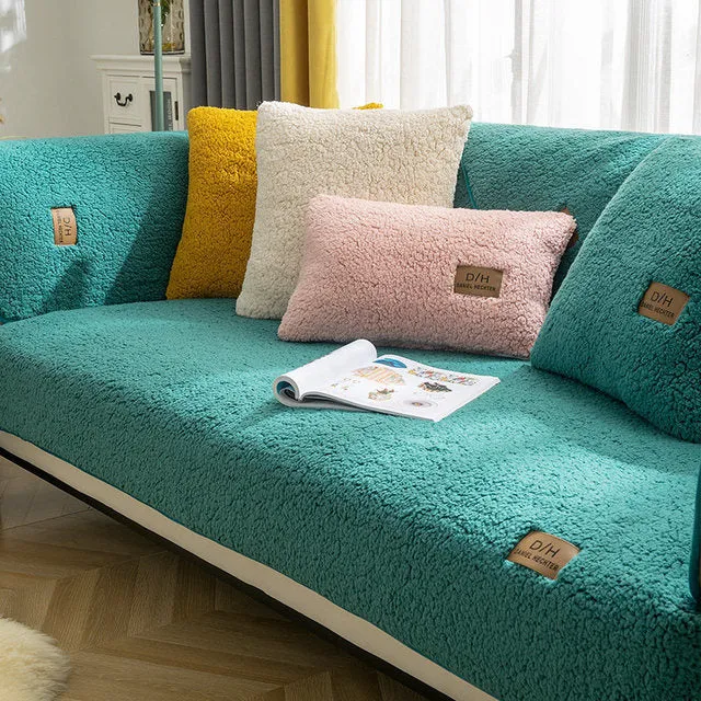 Luxe Pluche Antislip Bankhoes voor Sofa Lounge - Comfort & Bescherming