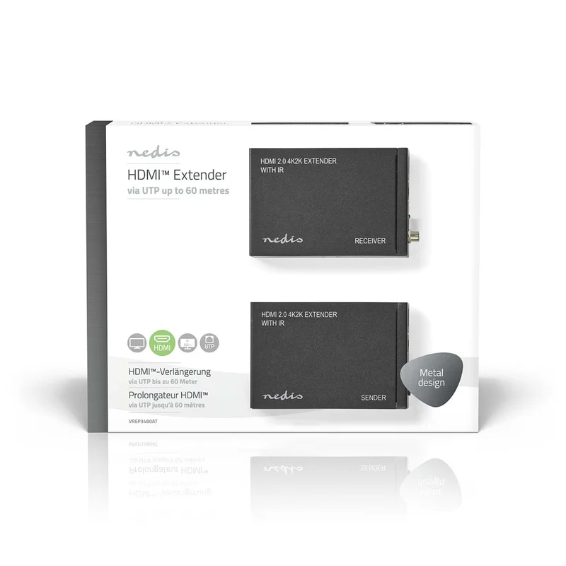 HDMI™-Extender Over Cat6 - tot 60 m - 4K@60Hz