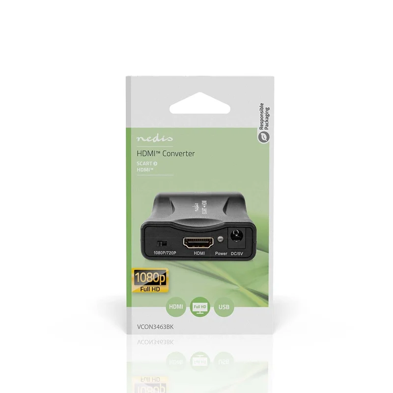 HDMI™-Converter SCART Female - 1x HDMI™ Output - 1-weg