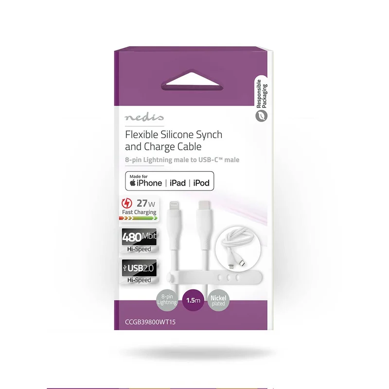 Lightning Kabel USB 2.0 - Apple Lightning 8-Pins - USB-C™ Male