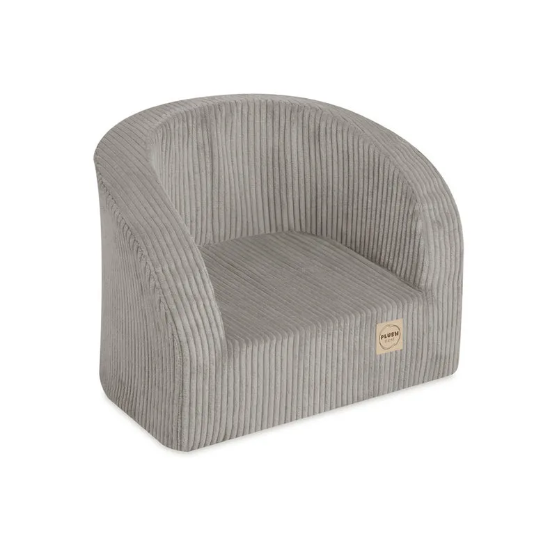 Plush Nest Kinderfauteuil Beige Corduroy – Peuterstoel Zacht & Licht – 12+ maanden – 40x53 cm