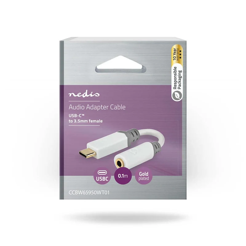 USB-C™ Adapter USB 2.0 - USB-C™ Male - 3,5 mm Female