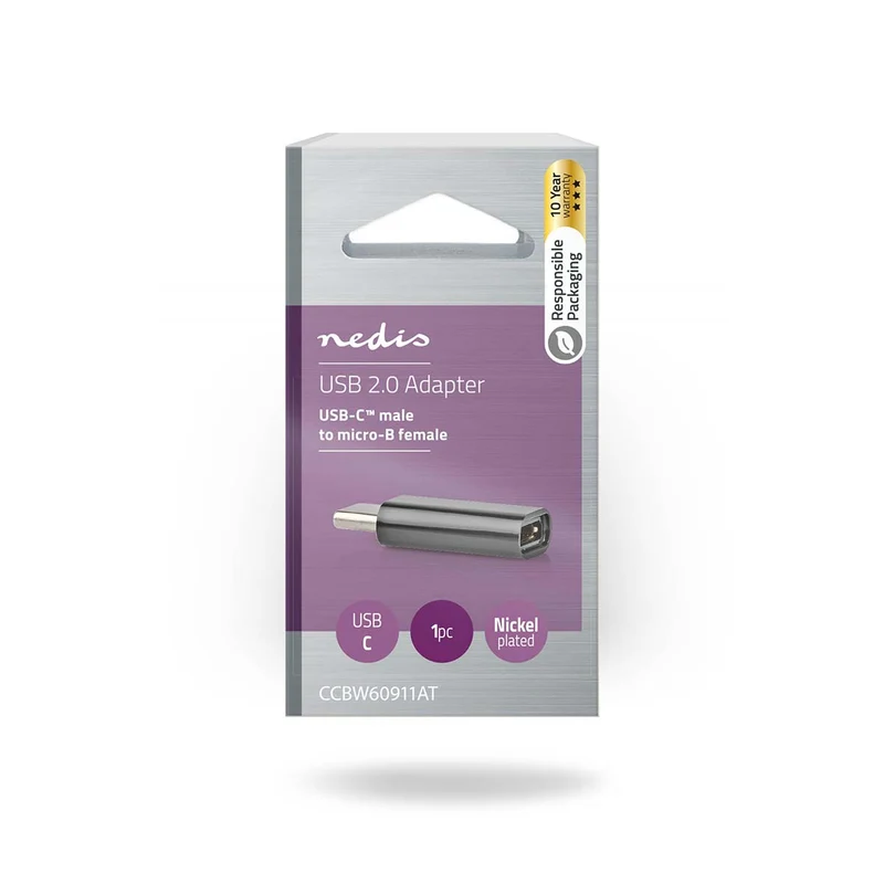 USB-C™ Adapter USB 2.0 - USB-C™ Male - USB Micro-B Female