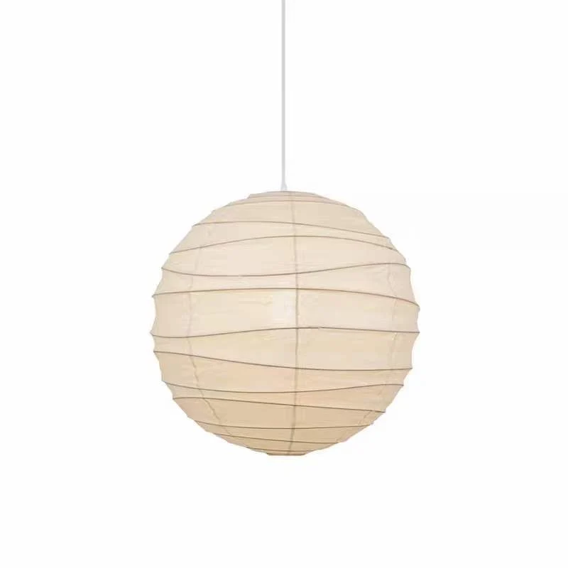 Bolvormige Hanglamp Rijstpapier 30-60cm Metaal Frame Scandinavisch Design Eetkamer Slaapkamer Woonkamer | Sansoti