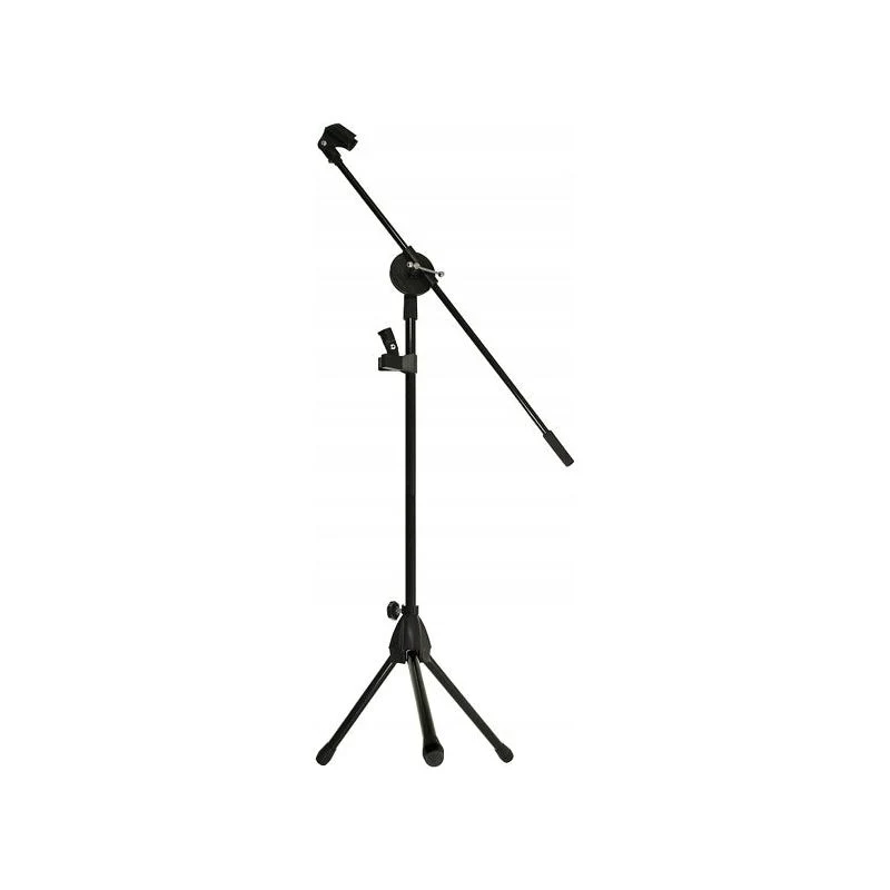 Azusa microfoon statief – verstelbare hoogte 120-200 cm – microfoon arm – driepotig onderstel – zwart