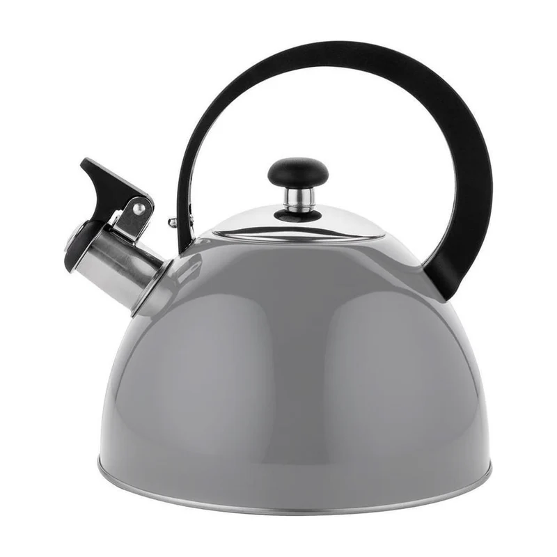 2de kansje Florina Brillo fluitketel RVS donkergrijs 2.5 Liter