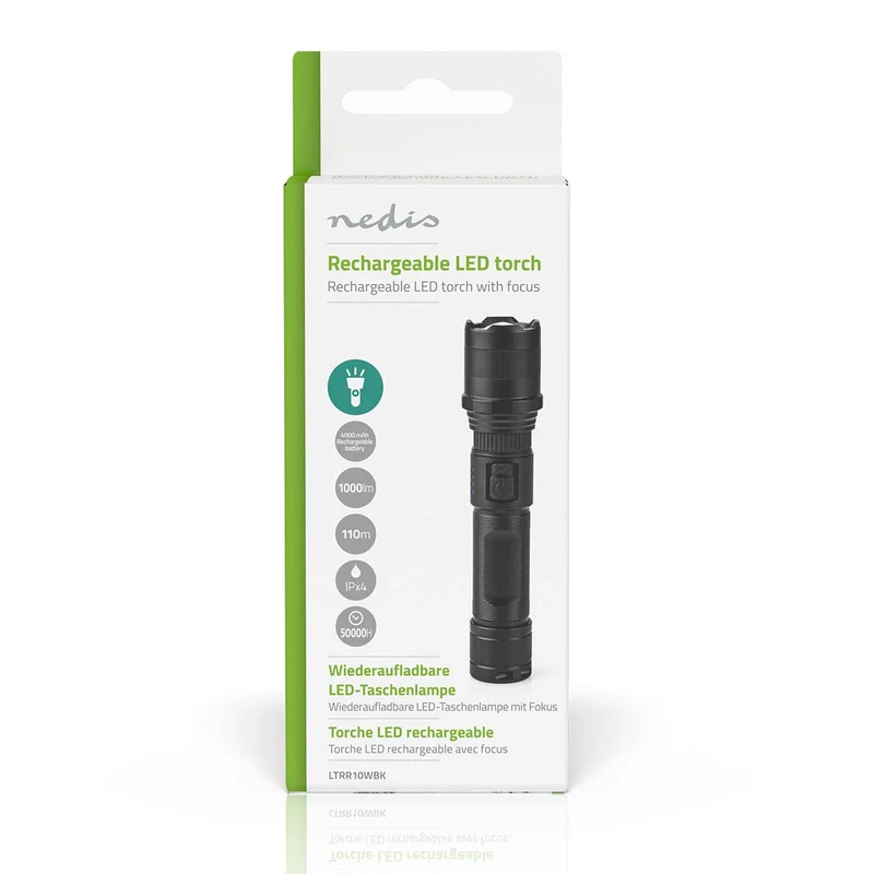 LED-Zaklamp Batterij Gevoed - 3.7 V DC - 10W
