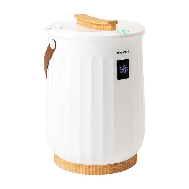 Handdoekverwarmer 20L 400W met Display en Timer – Voor Schoonheidssalon & Spa – Gelijkmatige Verwarming – Elegante E8 Wit