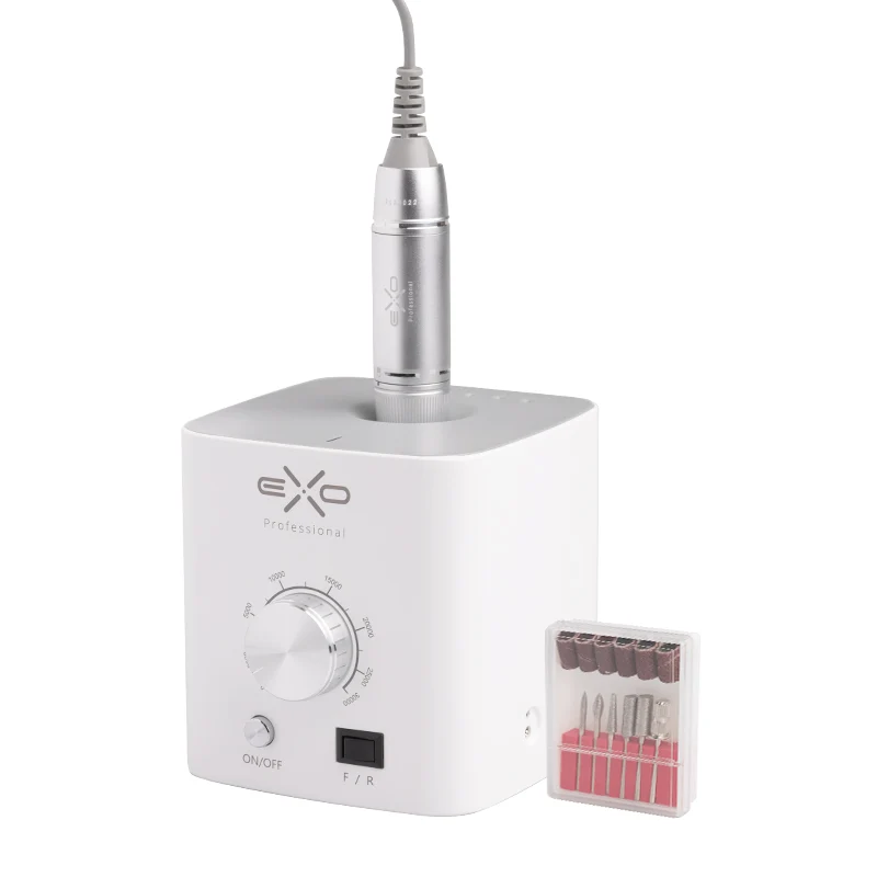EXO EKO SX3 Professionele Nagelfreesmachine met Voetpedaal voor Manicure en Pedicure – Krachtige Salon Frees met Links en Rechts Draaien