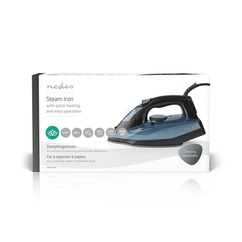 Stoomstrijkijzer 2600W - 25 g/m - Stoomstoot