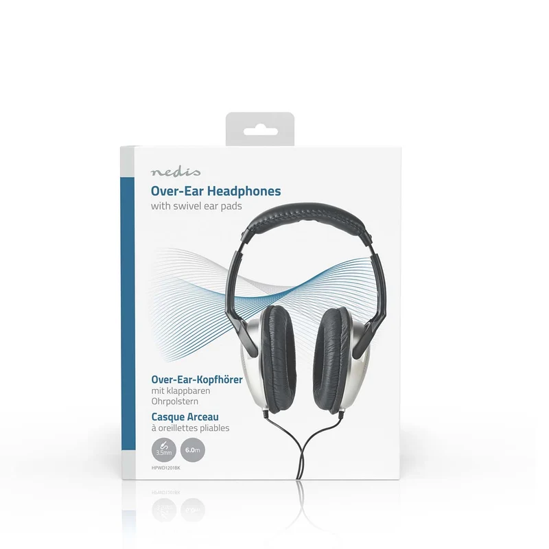 Bedrade Over-ear Koptelefoon 3,5 mm - Kabellengte: 6.00m - Volumebediening