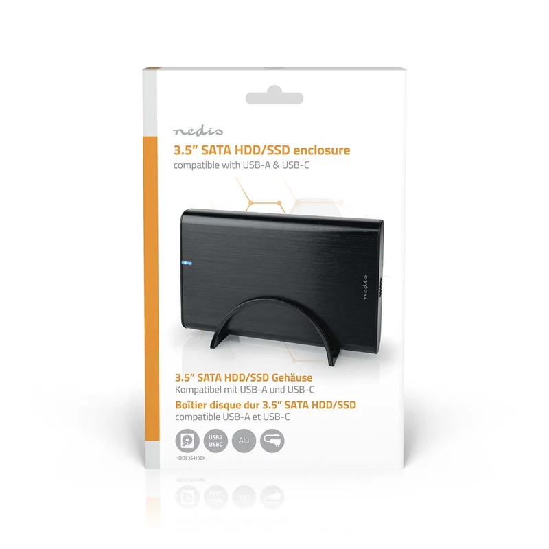 Hardeschijfbehuizing 3.5" - USB 3.1 Gen1 - USB Type-A / USB Type-C™