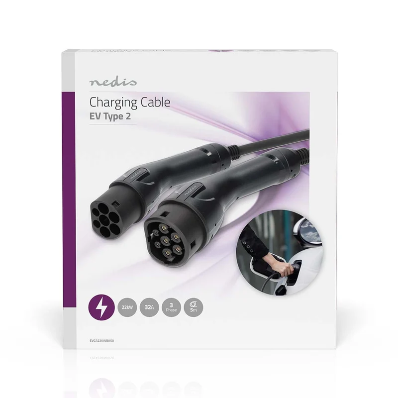 Kabel voor elektrische voertuigen Cable Type 2 - 32.0A - 22000W