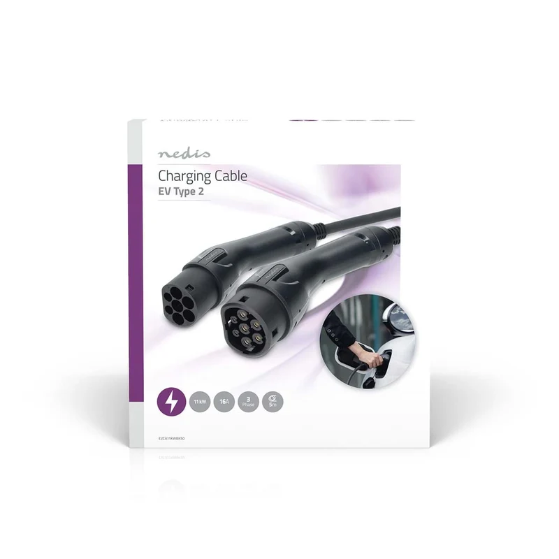 Kabel voor elektrische voertuigen Cable Type 2 - 16.0A - 11000W