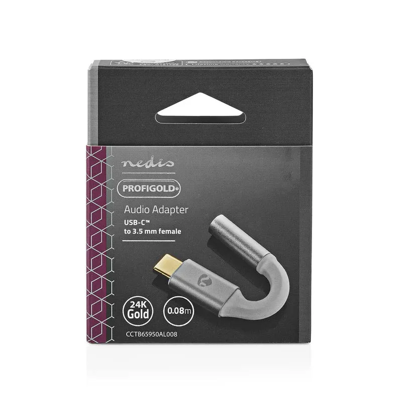 USB-C™ Adapter USB 2.0 - USB-C™ Male - 3,5 mm Female