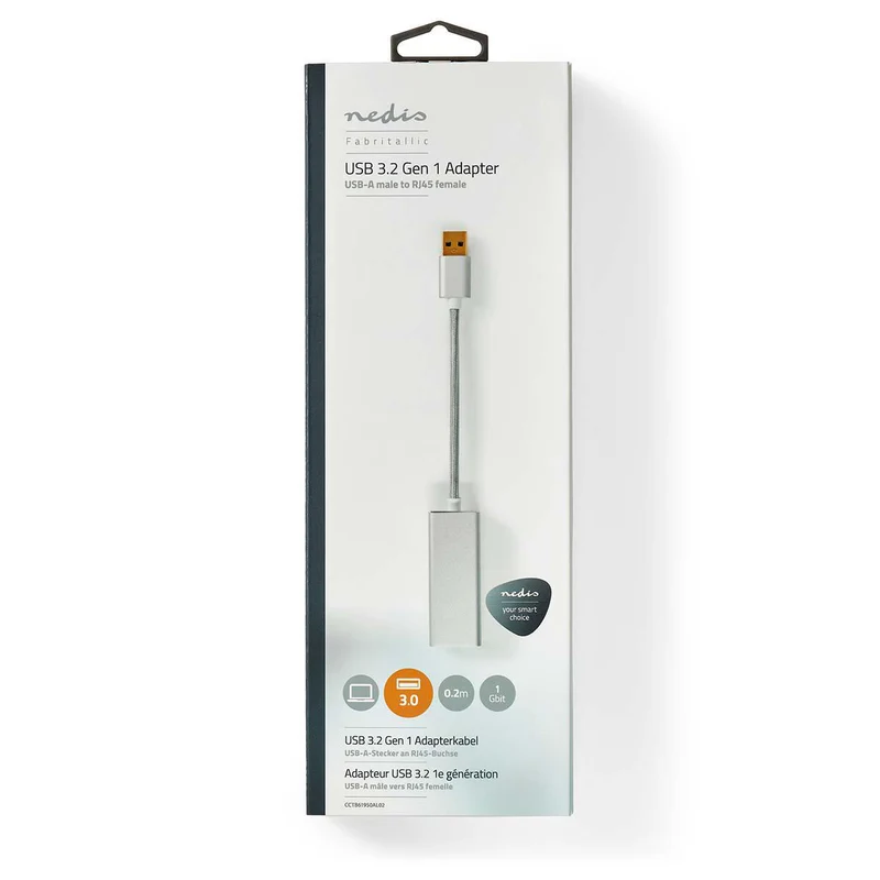 USB-netwerkadapter USB 3.2 Gen 1 - 1 Gbps - USB-A Male