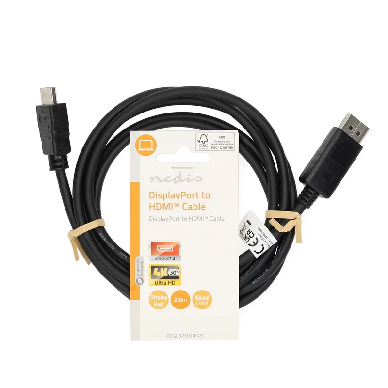 DisplayPort-Kabel DisplayPort Male - HDMI™ Connector - 4K@30Hz