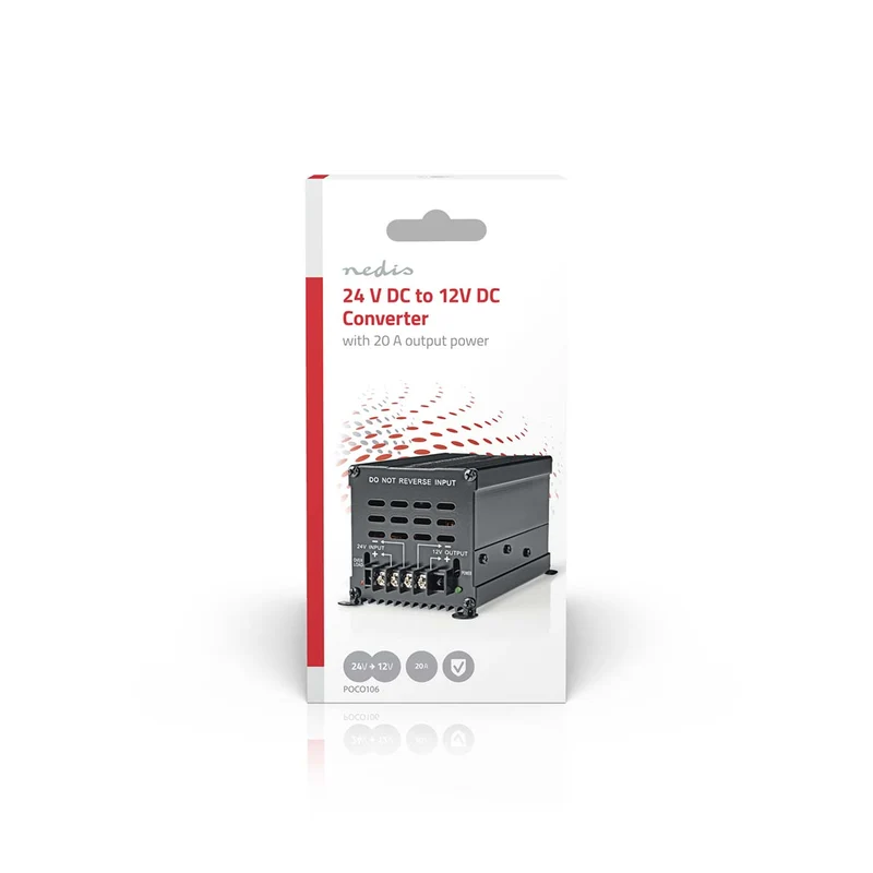 Power Converter Auto Aangedreven - 24 V DC - 12 V DC