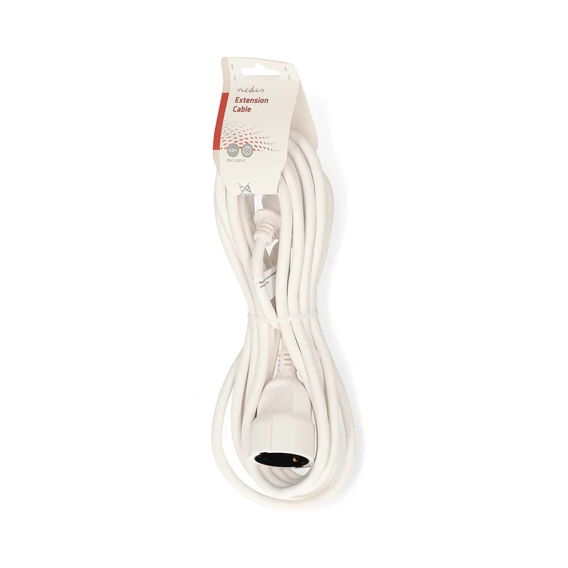 Stroomverlengkabel Type F (CEE 7/7) Male - Type F (CEE 7/7) Female - Recht