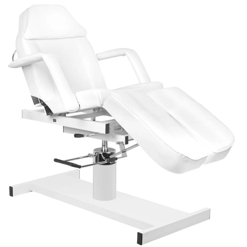 Behandelstoel Hydraulisch A210C Pedi Wit – Professionele Pedicure & Podologie Behandelstoel met Gescheiden Voetsteunen