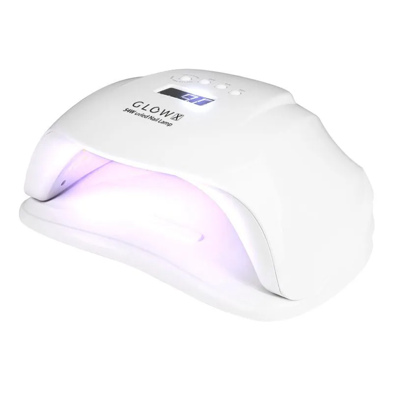 UV LED Glow X Nagellamp 54W Wit – Professionele Dual LED Lamp voor Manicure met Timer, Lage Warmtestand en Sensor