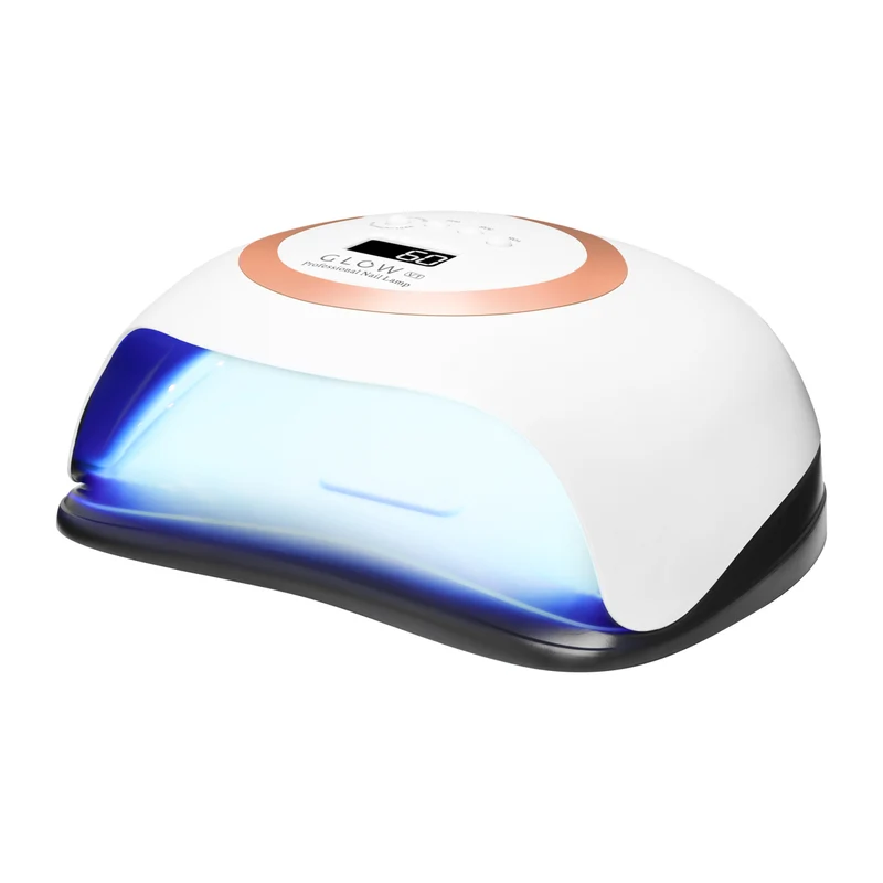 UV LED Glow V1 Nagellamp 168W Goud – Professionele Dual LED Lamp voor Manicure & Pedicure met Timer, Lage Warmtestand en Sensor