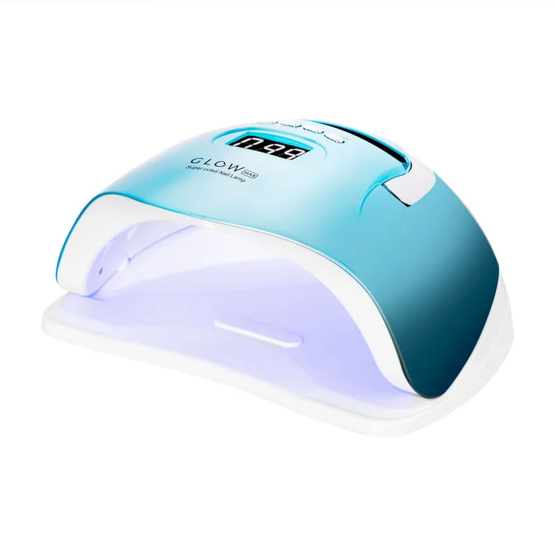 UV LED Nagellamp 220W Professioneel – Glow F2 RC – Dual LED Technologie – Turquoise Metallic – Timer, Lage Warmtestand & Bewegingssensor – Manicure & Pedicure