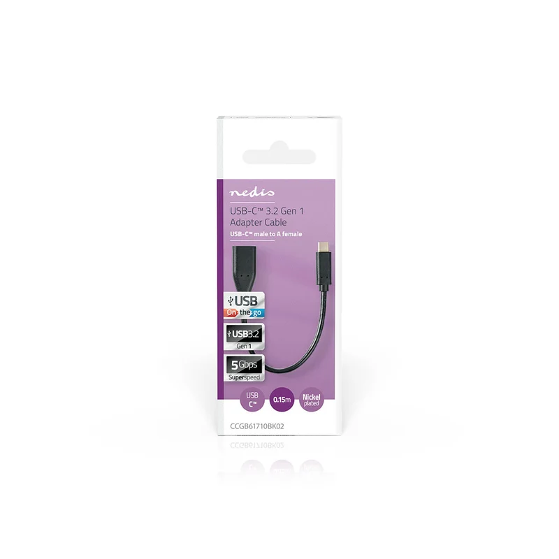 USB-C™ Adapter USB 3.2 Gen 1 - USB-C™ Male - USB-A Female