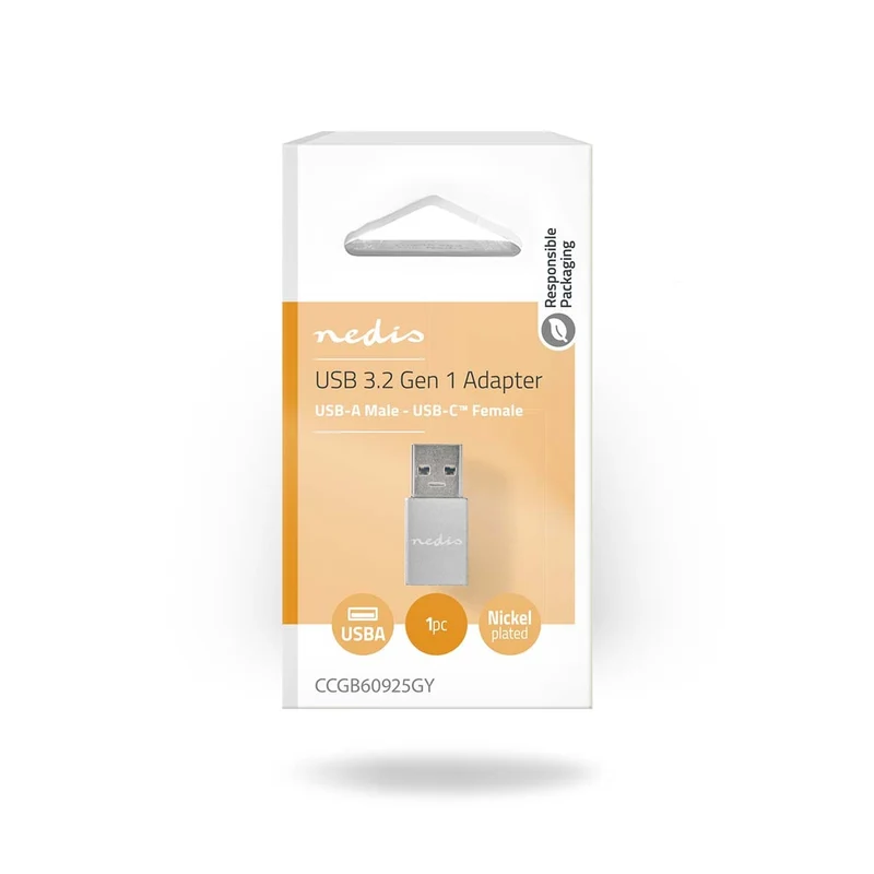 USB-A Adapter USB 3.2 Gen 1 - USB-A Male - USB-C™ Female