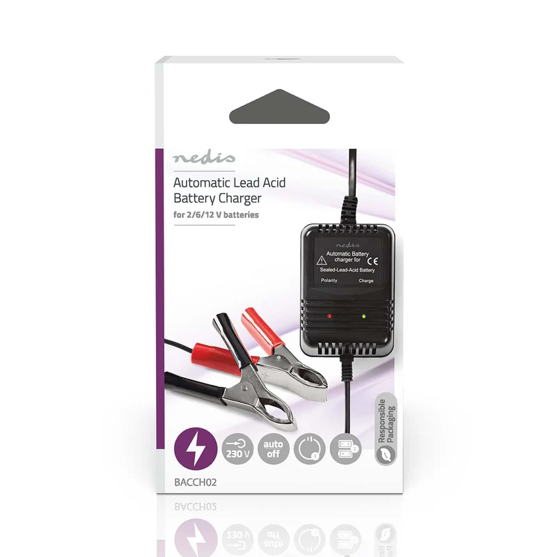 Loodzuuracculader 2.3 / 6.9 / 13.8 V DC - 0.6A - Druppelladen
